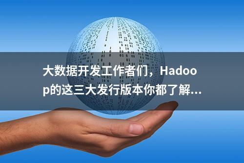 大数据开发工作者们，Hadoop的这三大发行版本你都了解吗？