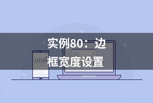 实例80：边框宽度设置