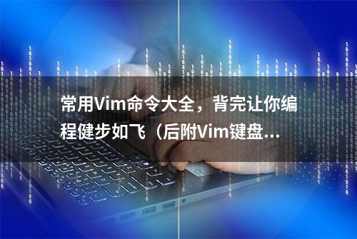 常用Vim命令大全，背完让你编程健步如飞（后附Vim键盘图）