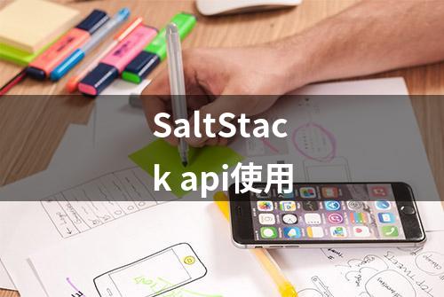 SaltStack api使用