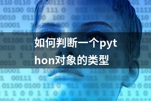 如何判断一个python对象的类型