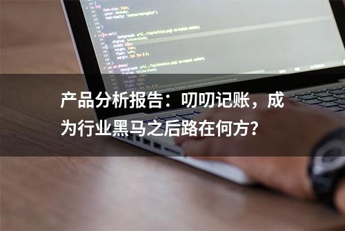 产品分析报告：叨叨记账，成为行业黑马之后路在何方？