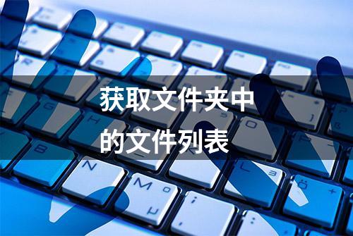 获取文件夹中的文件列表