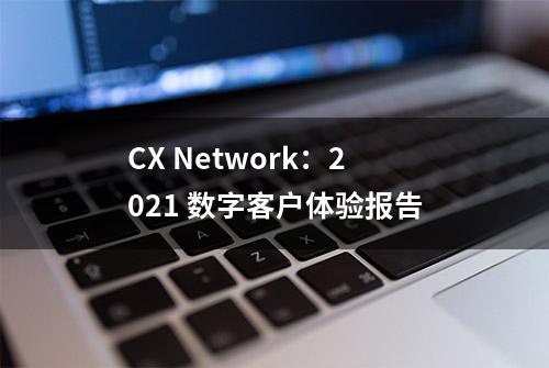 CX Network：2021 数字客户体验报告