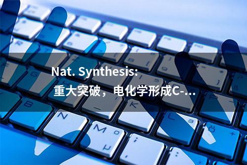 Nat. Synthesis: 重大突破，电化学形成C-S键