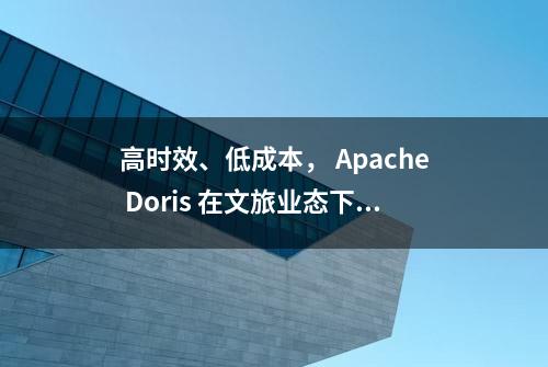 高时效、低成本， Apache Doris 在文旅业态下的统一数据中台实践