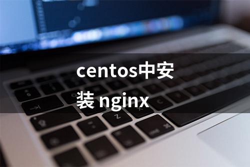 centos中安装 nginx