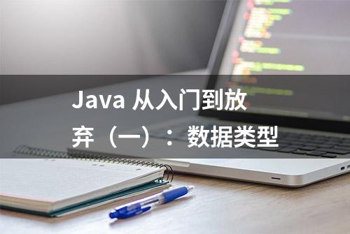 Java 从入门到放弃（一）：数据类型