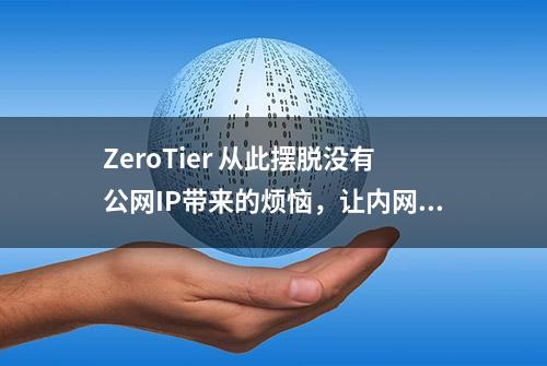 ZeroTier 从此摆脱没有公网IP带来的烦恼，让内网穿透见鬼去吧！