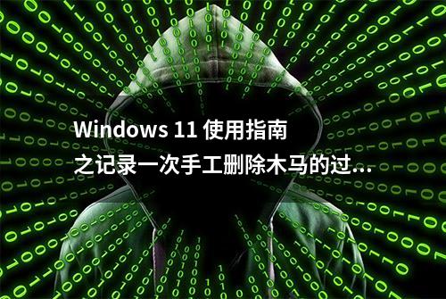 Windows 11 使用指南之记录一次手工删除木马的过程