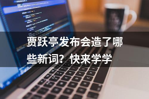 贾跃亭发布会造了哪些新词？快来学学