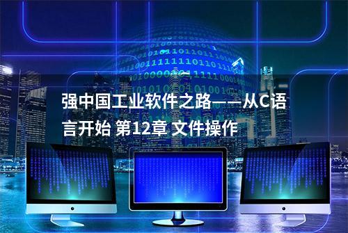 强中国工业软件之路——从C语言开始 第12章 文件操作