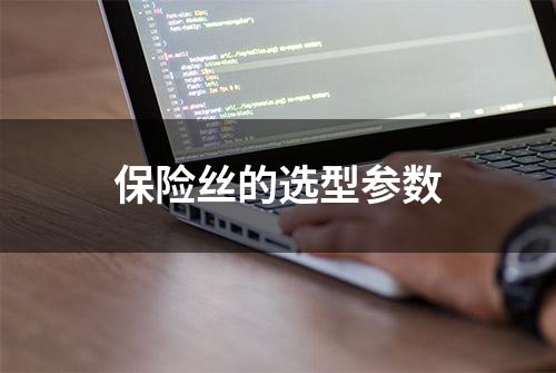 保险丝的选型参数