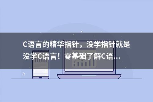 C语言的精华指针，没学指针就是没学C语言！零基础了解C语言指针