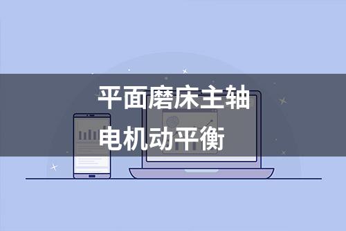 平面磨床主轴电机动平衡