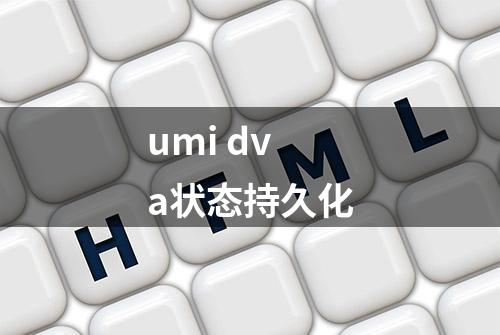 umi dva状态持久化