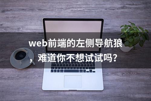 web前端的左侧导航狼，难道你不想试试吗？