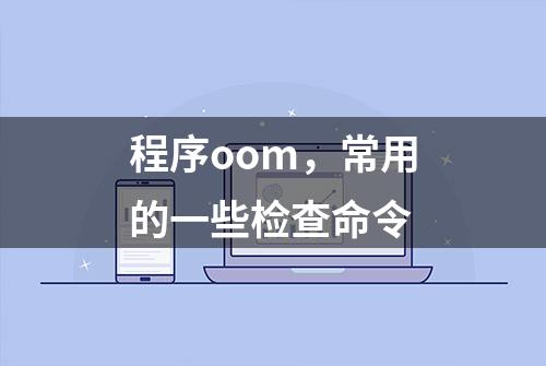 程序oom，常用的一些检查命令