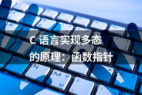 C 语言实现多态的原理：函数指针