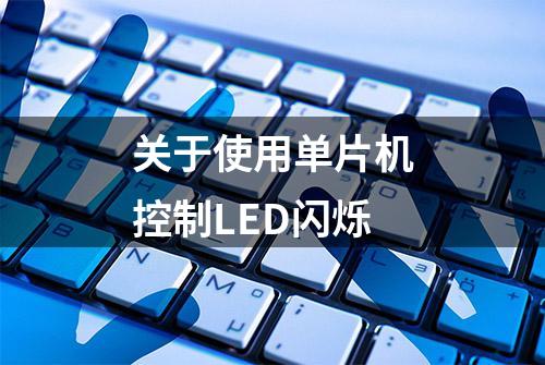 关于使用单片机控制LED闪烁