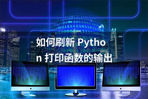 如何刷新 Python 打印函数的输出