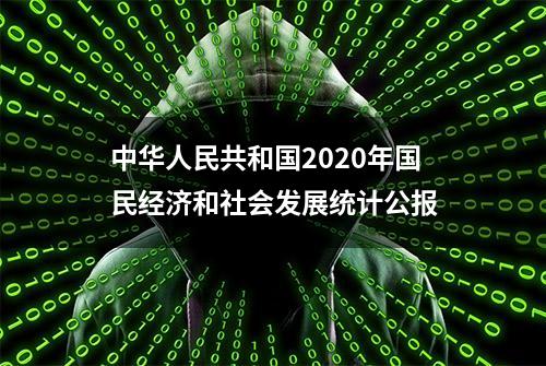 中华人民共和国2020年国民经济和社会发展统计公报