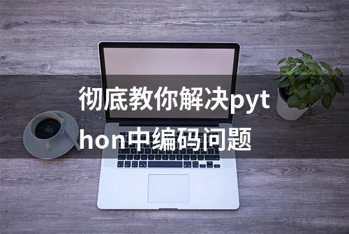 彻底教你解决python中编码问题