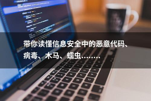 带你读懂信息安全中的恶意代码、病毒、木马、蠕虫......