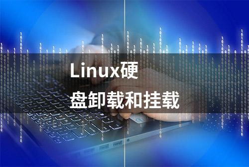 Linux硬盘卸载和挂载