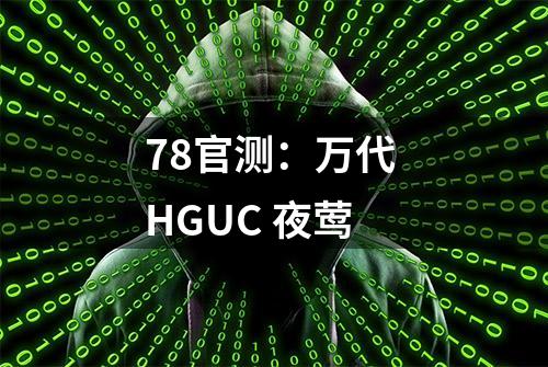 78官测：万代 HGUC 夜莺