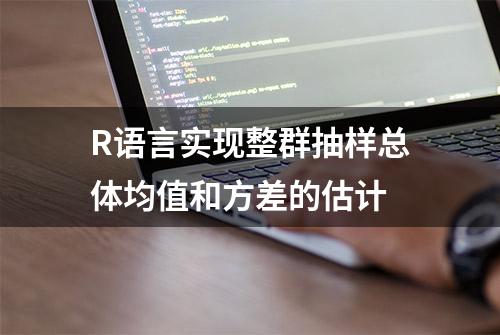 R语言实现整群抽样总体均值和方差的估计