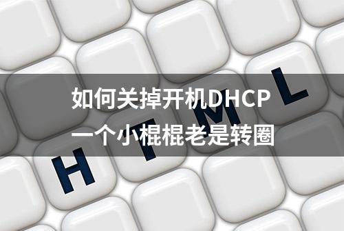 如何关掉开机DHCP一个小棍棍老是转圈