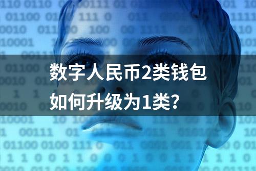 数字人民币2类钱包如何升级为1类？