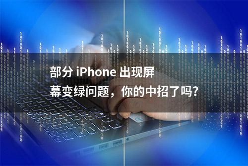 部分 iPhone 出现屏幕变绿问题，你的中招了吗？