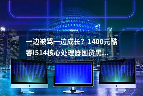 一边被骂一边成长？1400元酷睿I514核心处理器国货黑科技精粤主板