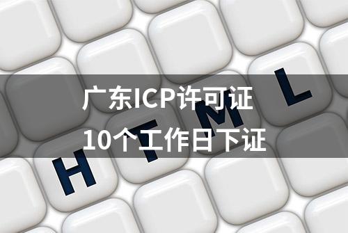 广东ICP许可证10个工作日下证