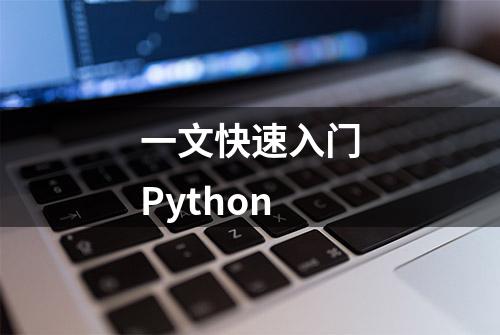 一文快速入门Python