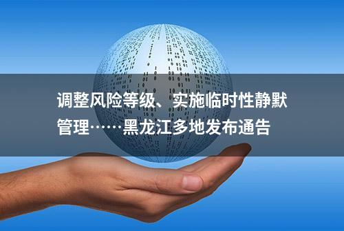 调整风险等级、实施临时性静默管理……黑龙江多地发布通告