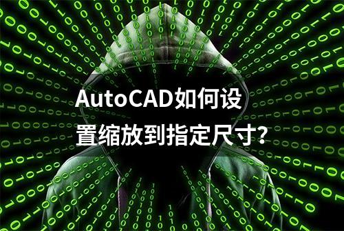 AutoCAD如何设置缩放到指定尺寸？