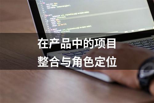 在产品中的项目整合与角色定位