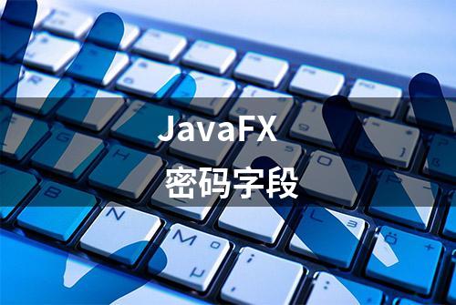 JavaFX 密码字段