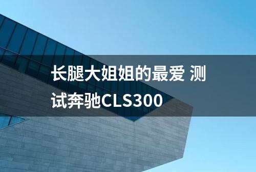 长腿大姐姐的最爱 测试奔驰CLS300