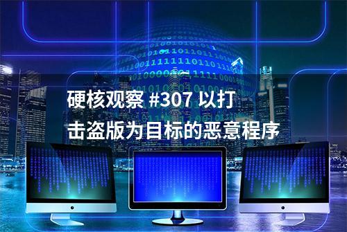 硬核观察 #307 以打击盗版为目标的恶意程序