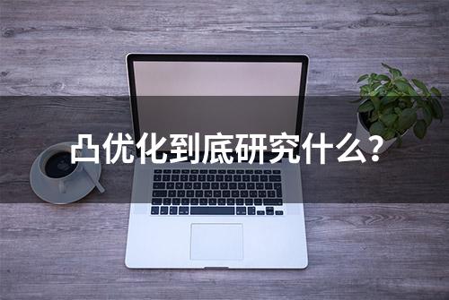 凸优化到底研究什么？