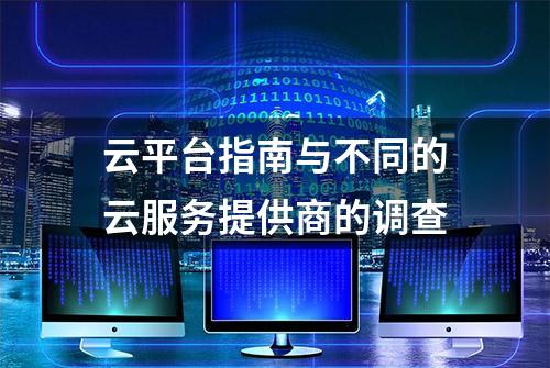 云平台指南与不同的云服务提供商的调查