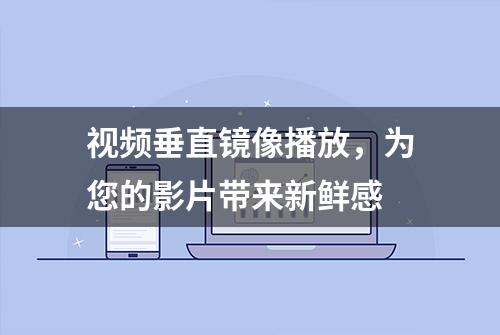 视频垂直镜像播放，为您的影片带来新鲜感