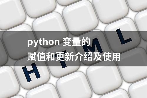 python 变量的赋值和更新介绍及使用