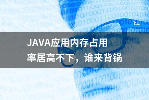 JAVA应用内存占用率居高不下，谁来背锅