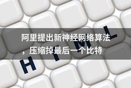 阿里提出新神经网络算法，压缩掉最后一个比特