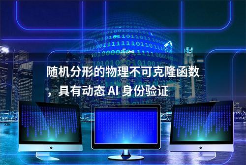 随机分形的物理不可克隆函数，具有动态 AI 身份验证